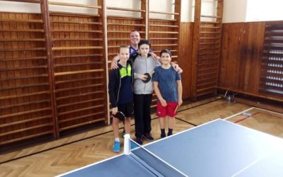1. miesto v okresnom kole v stolnom tenise