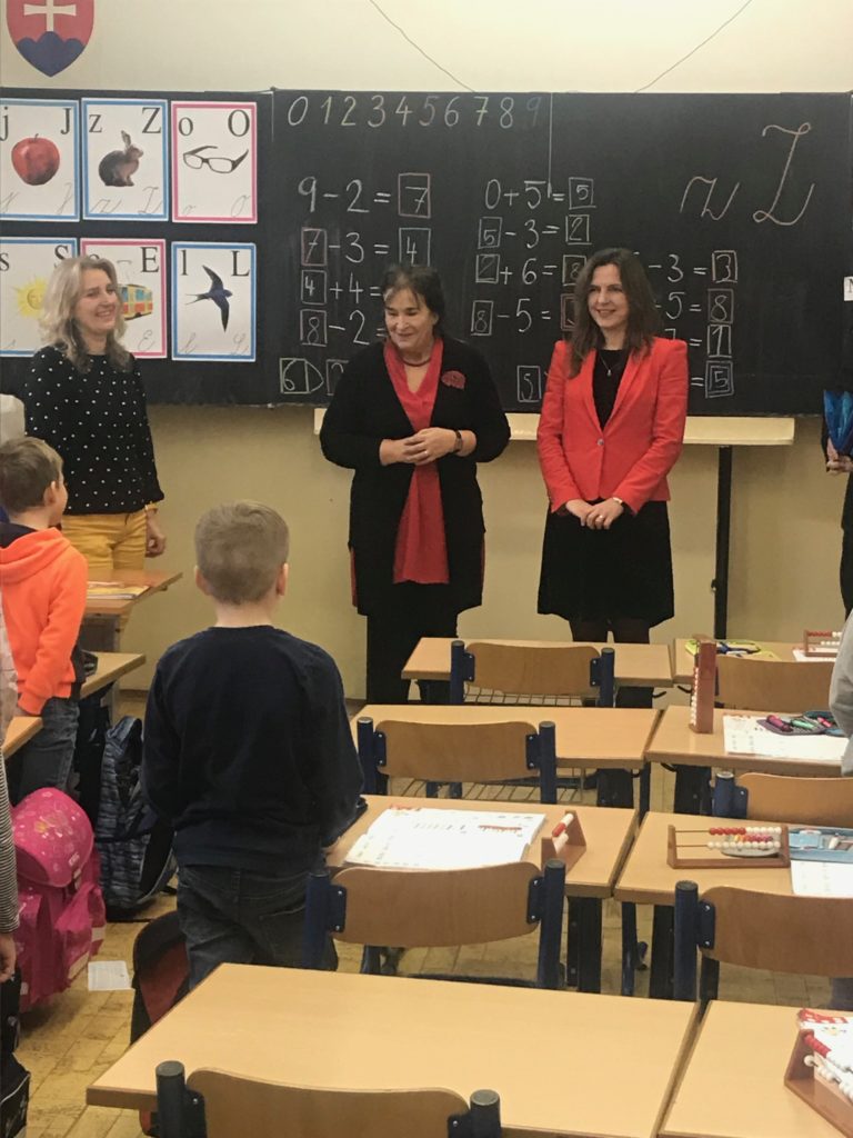 Návšteva pani starostky v prvých triedach