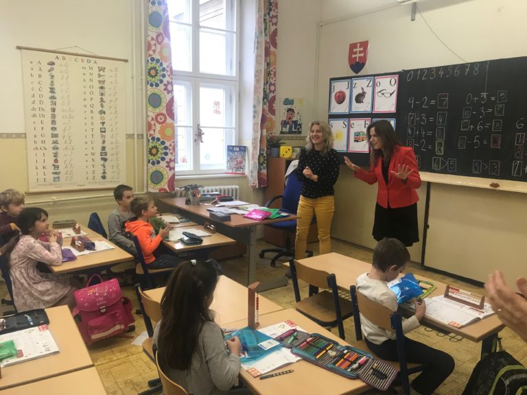 Návšteva pani starostky v prvých triedach