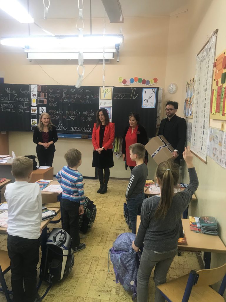 Návšteva pani starostky v prvých triedach