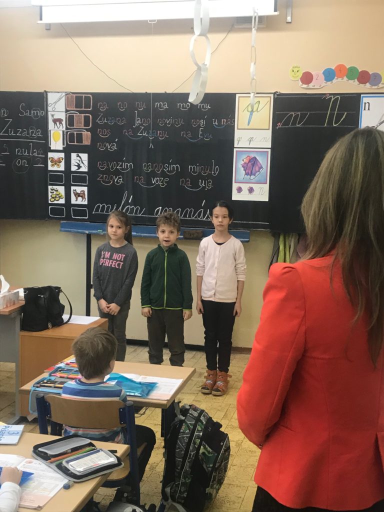 Návšteva pani starostky v prvých triedach