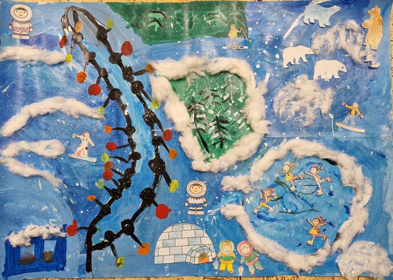 Zimná krajina v 3.A ŠKD