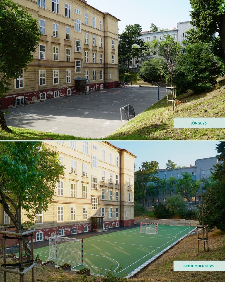 Slávnostné otvorenie zrenovovaného školského dvora