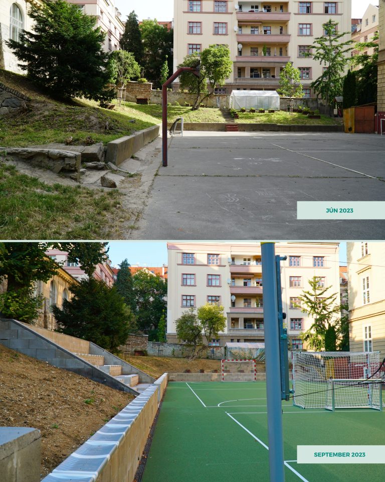 Slávnostné otvorenie zrenovovaného školského dvora