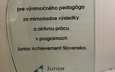 Ocenenie nášho pedagóga