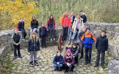 S turistickým krúžkom na hrad Strečno