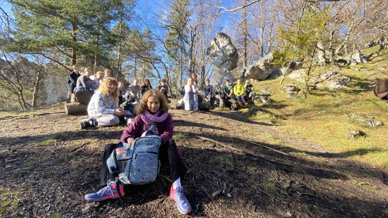 S turistickým krúžkom na hrad Strečno