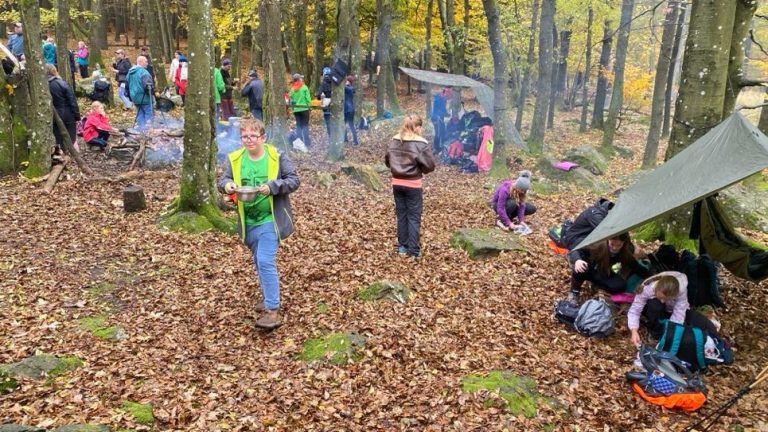 S turistickým krúžkom na zlaňovanie k Trom jazdcom
