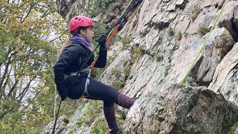S turistickým krúžkom na zlaňovanie k Trom jazdcom