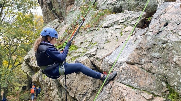 S turistickým krúžkom na zlaňovanie k Trom jazdcom
