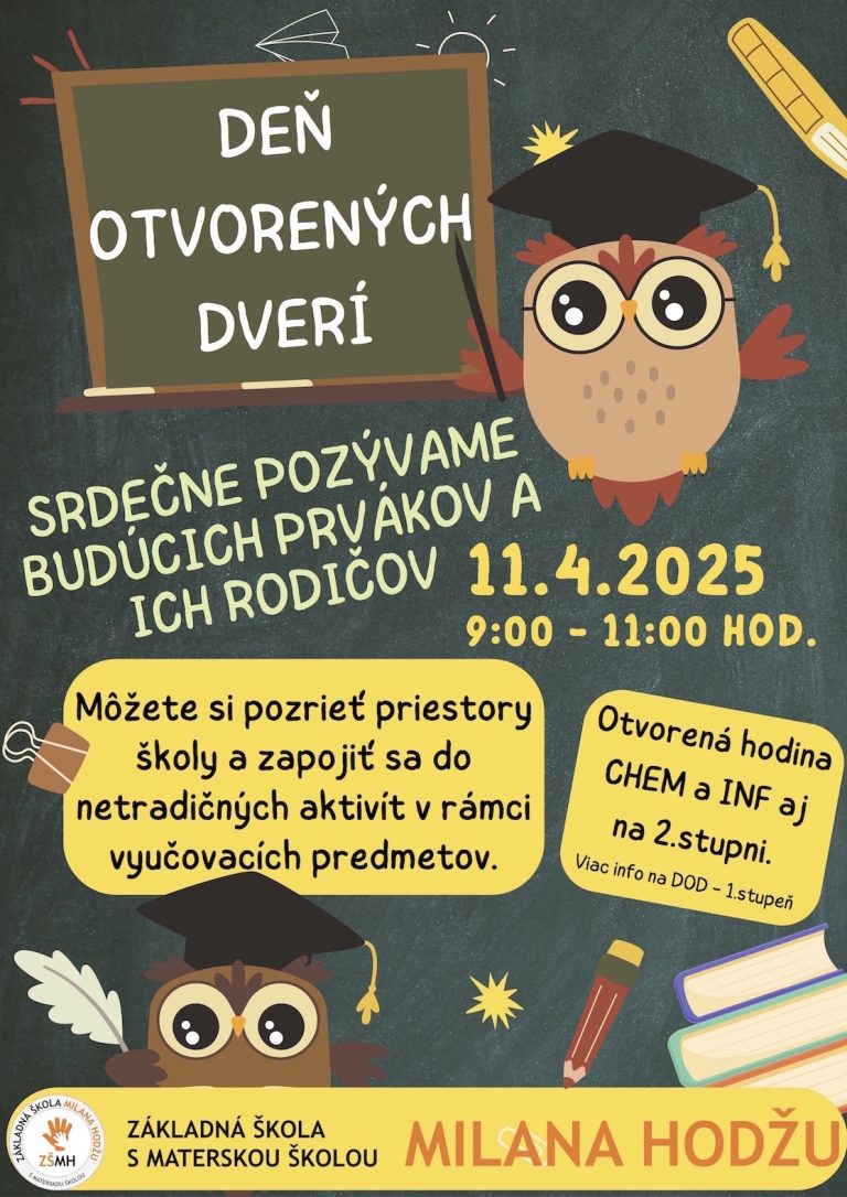 DEŇ OTVORENÝCH DVERÍ