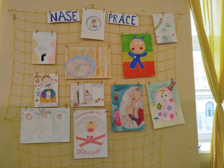 Novorodenec očami detí – výnimočná výstava kresieb žiakov našej školy