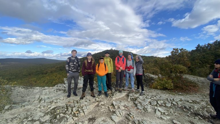 S turistickým krúžkom v pohorí Tribeč