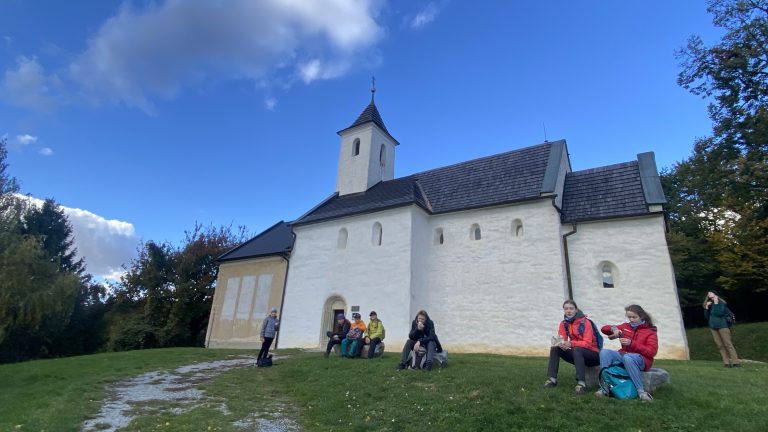 S turistickým krúžkom v pohorí Tribeč