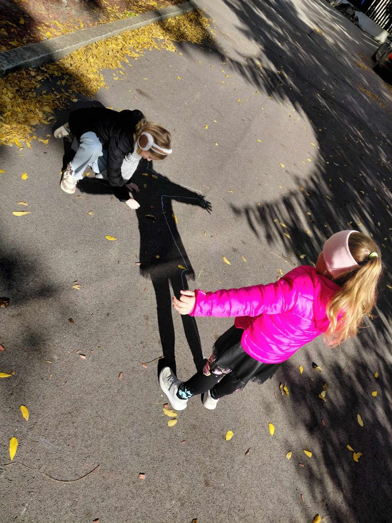 Jesenné učenie vonku