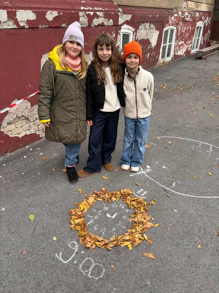 Jesenné učenie vonku