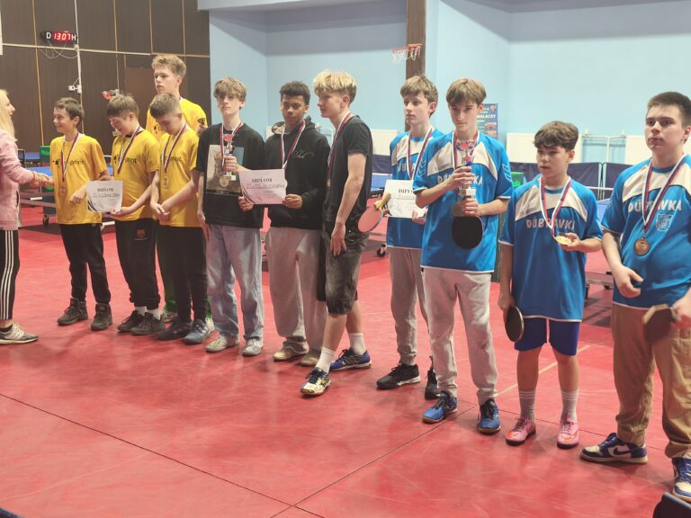 Strieborná priečka v krajskom kole stolnotenisovej súťaže